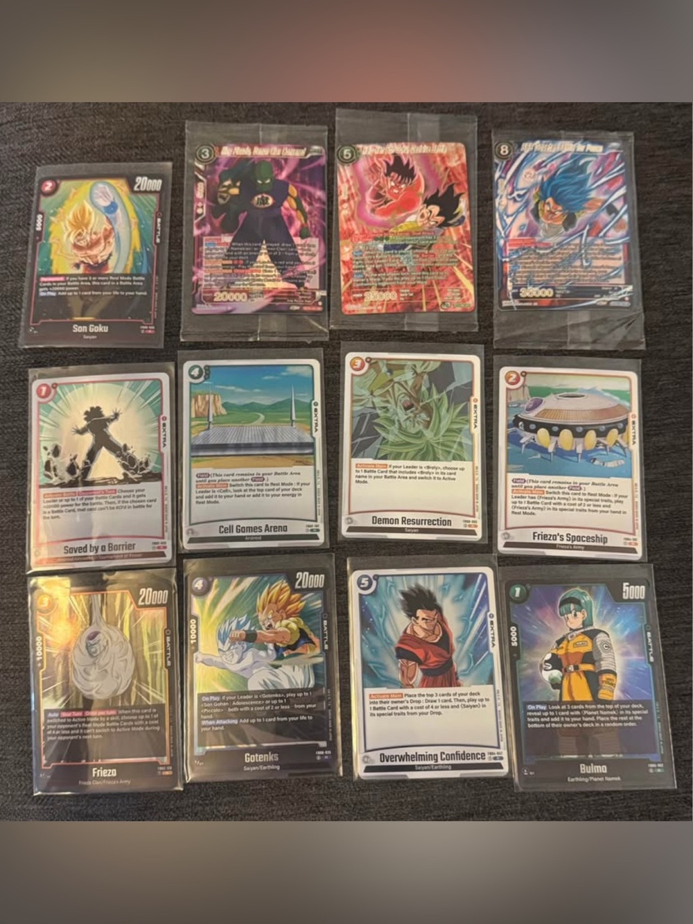 Dragon ball cards